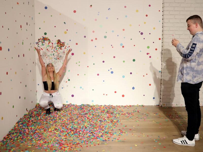 The Selfie Factory - the brainchild of Will Bower -- is near the end of its six-week run at Westfield London, one of Europe's biggest shopping centres. In that time, thousands have passed through the 20-odd themed booths and backdrops for quirky images to upload on their social media. Isabel INFANTES / AFP