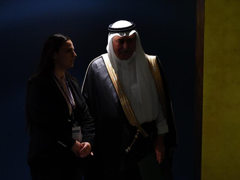 Minister of Foreign Affairs of Saudi Arabia Ibrahim Abdulaziz Al-Assaf arrives to speak during the 74th session of the United Nations General Assembly on September 26, 2019 at the United Nations Headquarters in New York City. Johannes EISELE / AFP