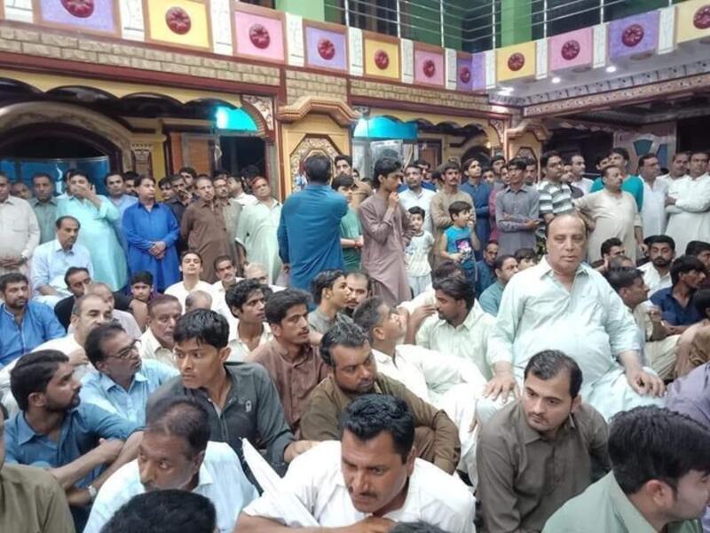 Hindu temple in Ghotki (Twitter) Hindu temple in Ghotki (Twitter)