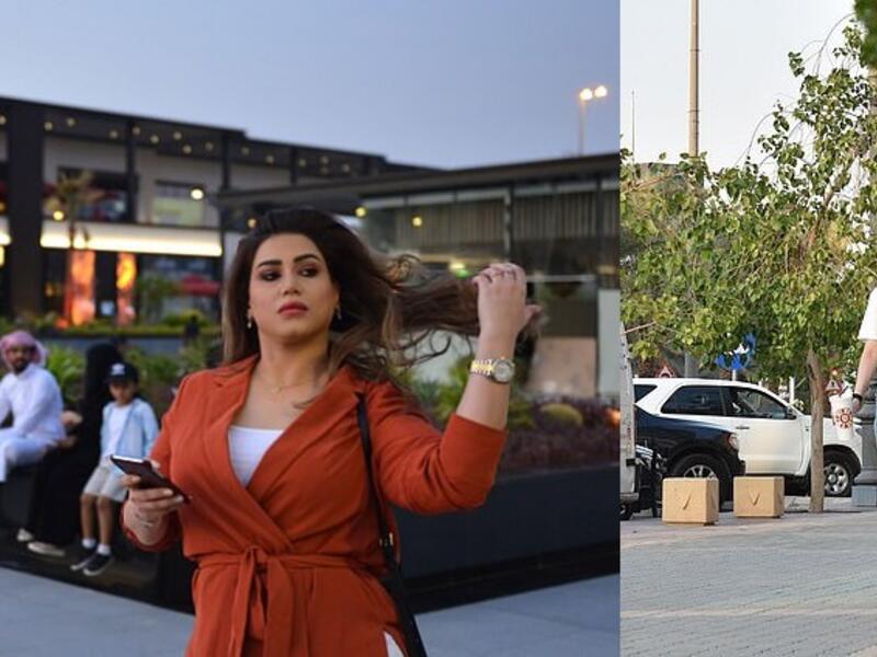Saudi Arabia's women activists Mashael al-Jaloud (L), and Activist Manahel al-Otaibi (R). (AFP/ File Photo)