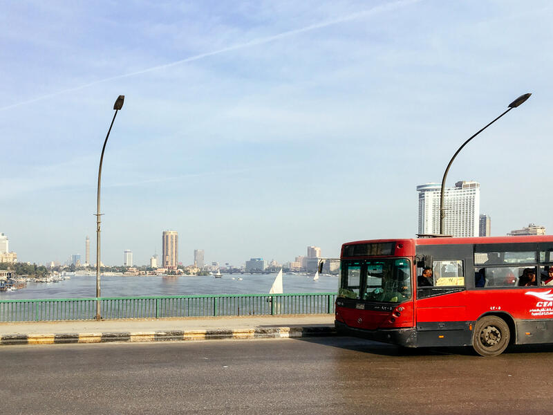 Traffic and transportation over bridge, Cairo (Shutterstock)	