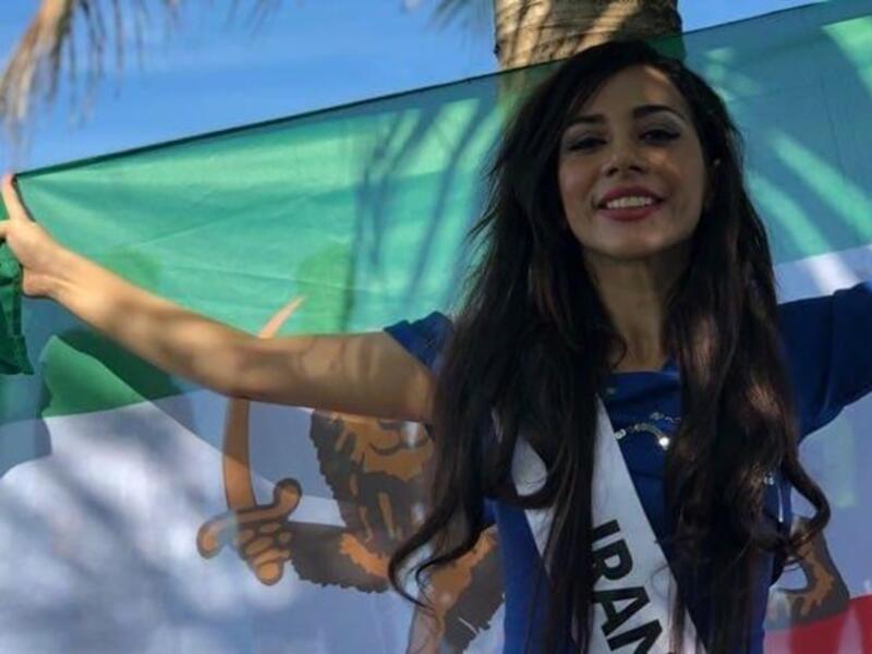Bahareh Zare Bahari, Iran's representative to the Miss Intercontinental pageant in 2018. (Bahareh Zare Bahari’s Facebook page) Bahareh Zare Bahari, Iran's representative to the Miss Intercontinental pageant in 2018. (Bahareh Zare Bahari’s Facebook page)