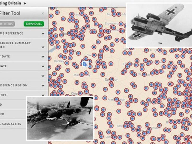 Clever map shows 30,000 Luftwaffe attacks by the Nazis on the UK in WW2 (Twitter)