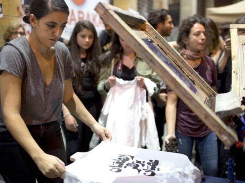 Farah Fayyad, an independent graphic designer and screen-printer  (Twitter)