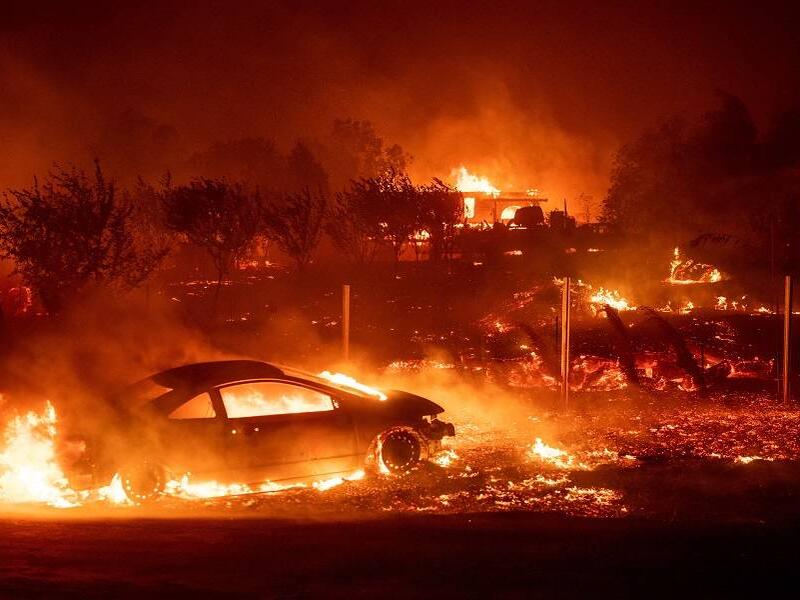 California's deadliest wildfire on record swept through the down of Paradise in November. The state's rainy season was late again, leaving dry fuel for wildfires when the winds picked up. (Josh Edelson/AFP/Getty Images)