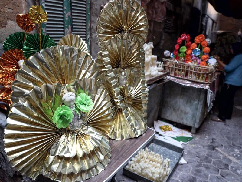 Decorated traditional sugar statuettes are ready to be distributed to vendors in the capital Cairo on November 2, 2019, ahead of celebrations of the Muslim Prophet Mohammed's birthday, known as "Al Mawlid Al Nabawi". Prophet Mohamed was born in Saudi Arabia's arid mountainous city of Mecca, the holiest in Islam, some 1490 years ago. Sunni Muslims in many parts of the world celebrate his birthday on the 12th day of the third month of the Islamic calendar, which will fall this year on November 9th.  Mohamed e