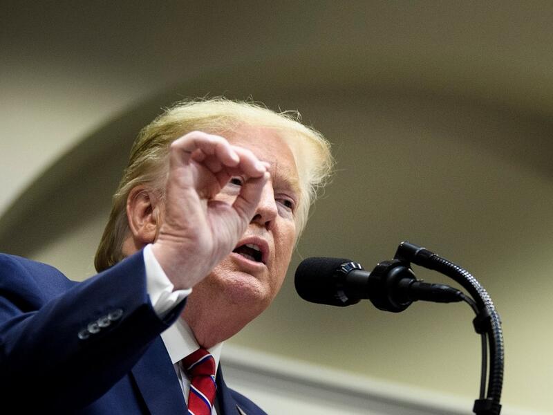 US President Donald Trump delivers remarks on honesty and transparency in healthcare prices at the White House in Washington, DC on November 15, 2019. Brendan Smialowski / AFP