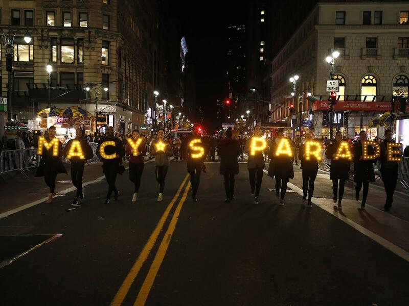 Atmosphere during the 93rd Annual Macy's Thanksgiving Day Parade rehearsals at Macy's Herald Square on November 26, 2019 in New York City. John Lamparski/Getty Images/AFP