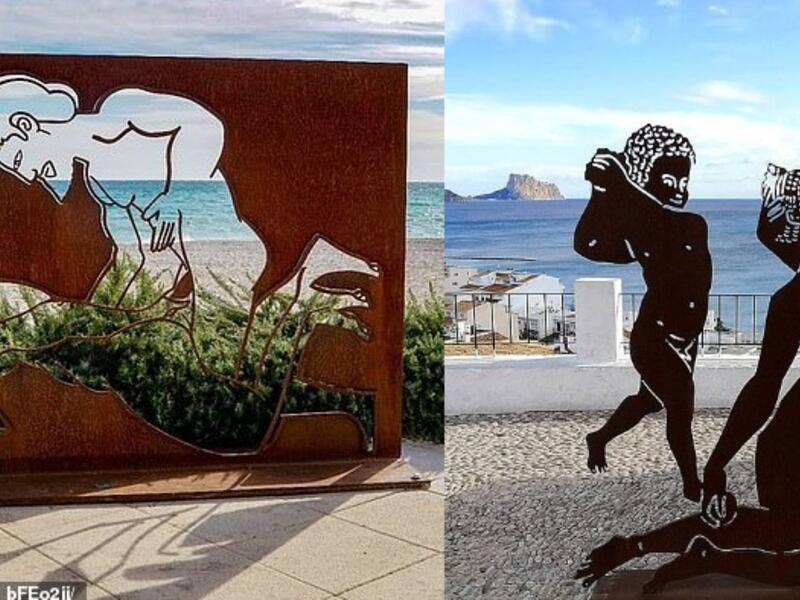 Holidaymaker Andy Mansell noted that some of the sculptures were 'obvious, others are indecipherable and a few are bordering on pornographic'. (Instagram) Holidaymaker Andy Mansell noted that some of the sculptures were 'obvious, others are indecipherable and a few are bordering on pornographic'. (Instagram)