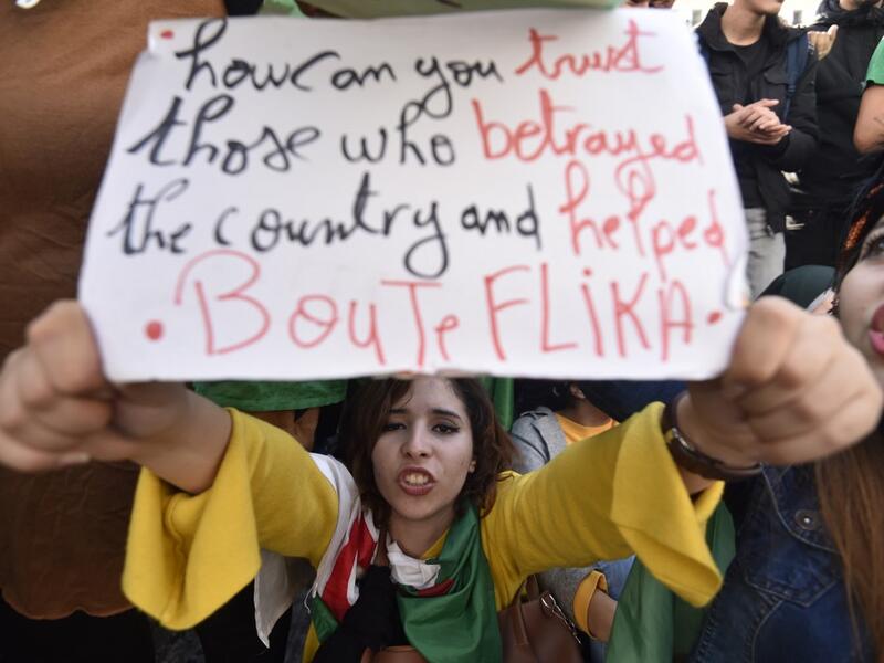 The poll will see five candidates, all linked to ex-president Abdelaziz Bouteflika, compete for the top office. But protesters, whose mass mobilisation forced the ex-strongman to resign from his two-decade tenure in April, have rallied weekly to say sweeping reforms must come ahead of any vote. RYAD KRAMDI / AFP