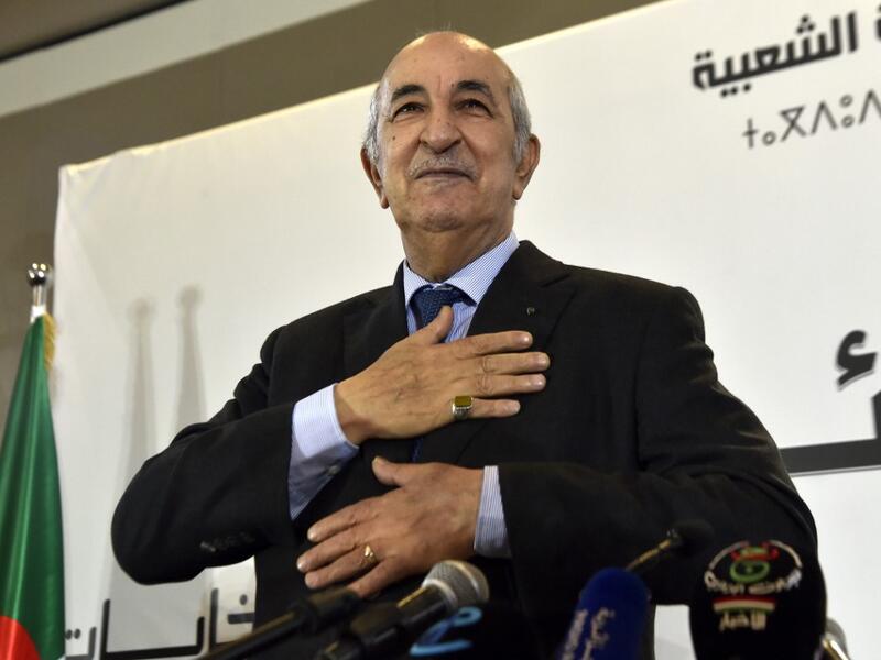 Abdelmadjid Tebboune, a former ally of Algeria's deposed leader Abdelaziz Bouteflika was elected yesterday president of the protest-wracked country in a widely boycotted vote, sparking another outpouring of anger on the streets today. RYAD KRAMDI / AFP Abdelmadjid Tebboune, a former ally of Algeria's deposed leader Abdelaziz Bouteflika was elected yesterday president of the protest-wracked country in a widely boycotted vote, sparking another outpouring of anger on the streets today. RYAD KRAMDI / AFP