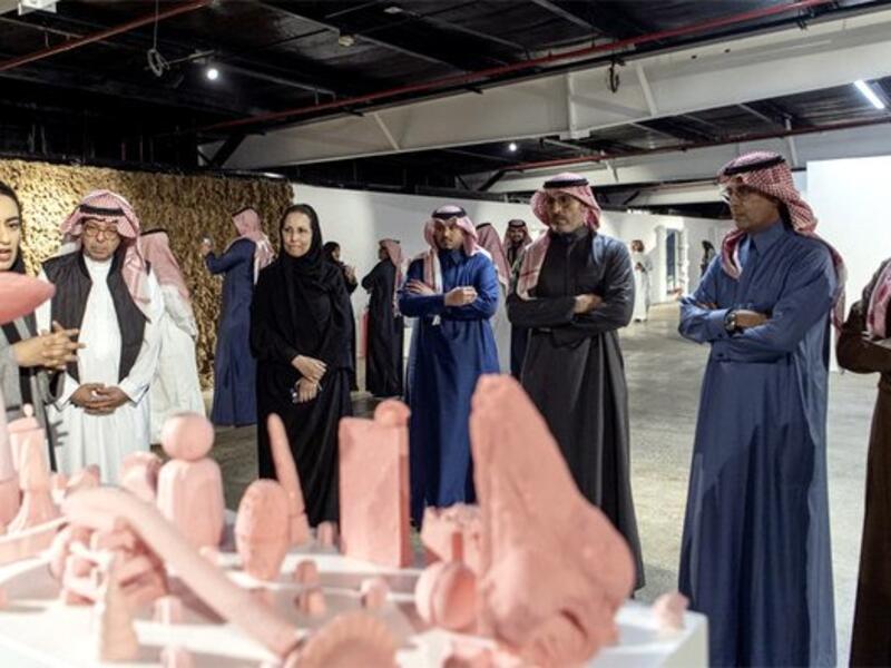 Art and culture enthusiasts gather at the opening of the art exhibition dubbed ‘From Within’ on Sunday. (Photo/Supplied)