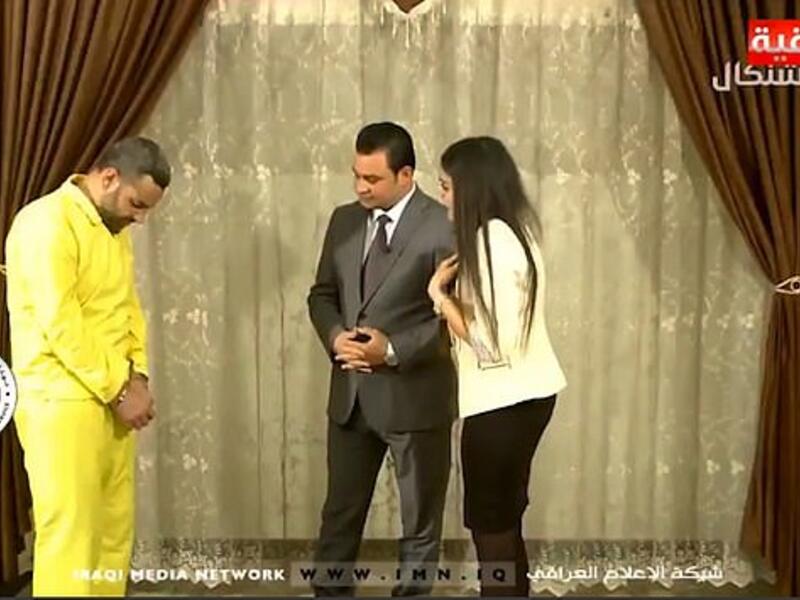 Ashwaq's heartbreaking face off was revealed in footage recorded by the Iraqi National Intelligence Service and broadcasted on Iraqi TV. (Video Screenshot)