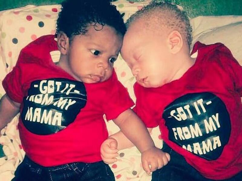 Daniel and his fair-skinned brother David were born on February 26 in Lagos, Nigeria (dailymail) Daniel and his fair-skinned brother David were born on February 26 in Lagos, Nigeria (dailymail)