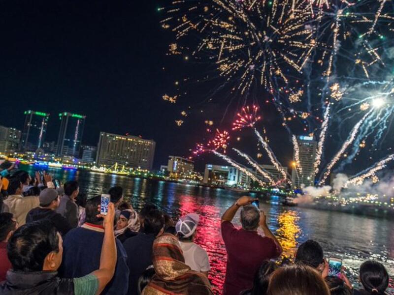 Massive fireworks shows to mark UAE National Day. (Twitter)