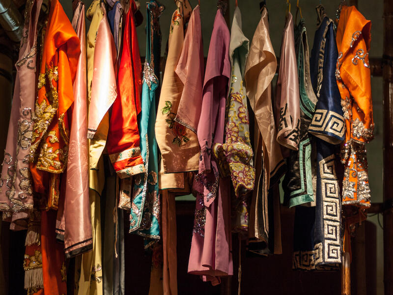 Collection of Chinese opera costumes (Shutterstock)	