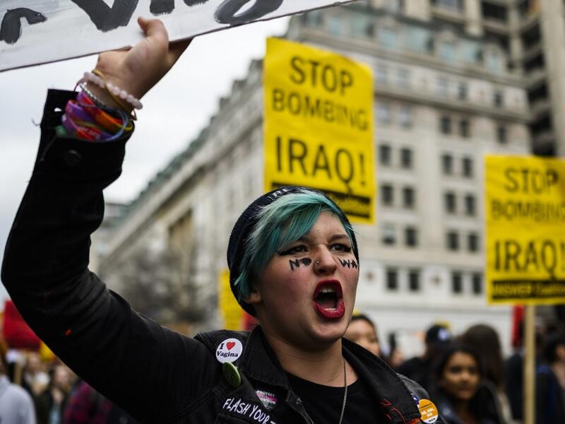 Demonstrators are protesting the US drone attack which killed Iran's Major General Qasem Soleimani in Iraq on January 3, a dramatic escalation in spiralling tensions between Iran and the US, which pledged to send thousands more troops to the region. ANDREW CABALLERO-REYNOLDS / AFP