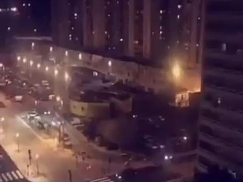 The notorious block of apartments in the Pissevin district of Nimes where repeated machine-gun fire was heard in a suspected gang feud. (Twitter)