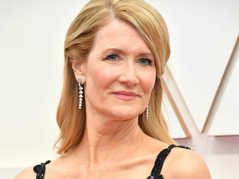 Laura Dern looked glamorous a custom made number by Armani Prive