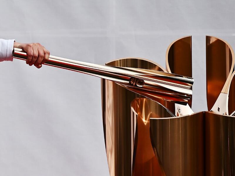 The Olympic flame