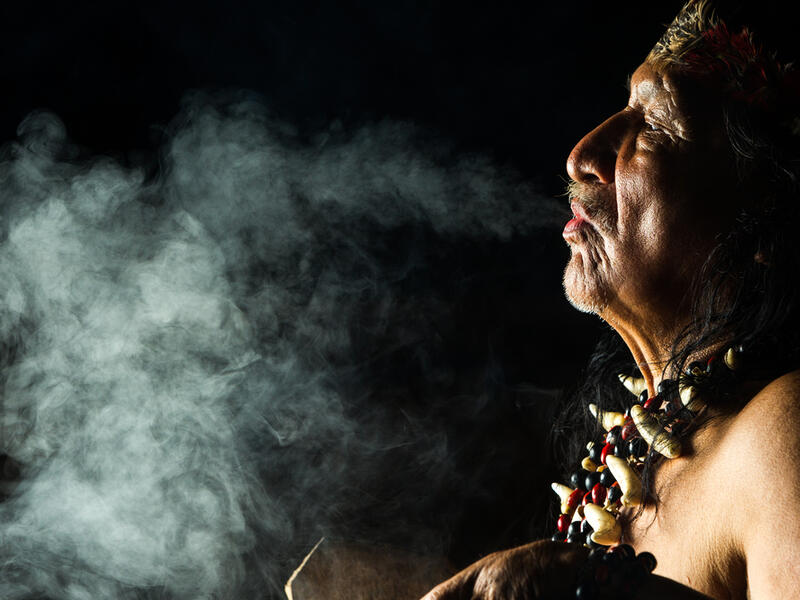 Sorcerer In Ecuadorian Amazonia (Shutterstock)