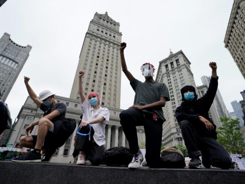 Protesters demonstrate on June 2, 2020, during a "Black Lives Matter" protest in New York City (AFP/Timothy A. Clary)