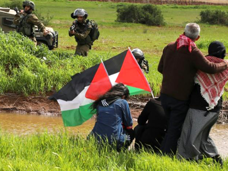 There are far more Palestinians than Israeli settlers in the Jordan Valley but to the anger of the Palestinians Trump has promised US support for its annexation by Israel (AFP photo)