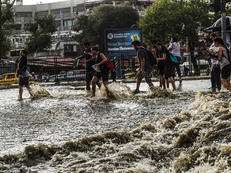 People injured in landslides in the villages of Yamac and Koprubas in Cayeli district were taken to the hospital. (AFP/File)