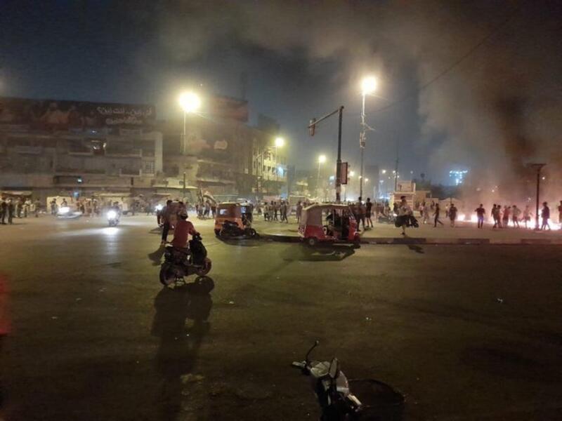 Protest in Baghdad Iraq (Twitter)