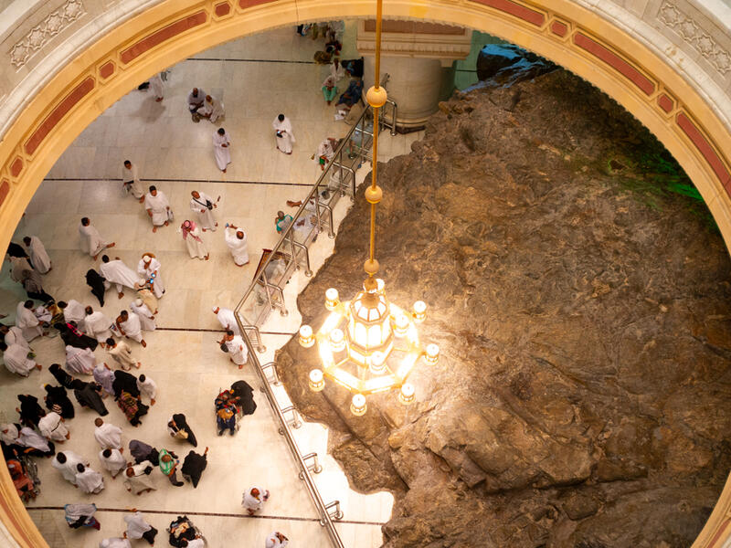 A part of Marwa and Safa hills inside Masjid Al Haram is for people who do Sai, traditional running when on Umra or Hajj. (Shutterstock/ File Photo)
