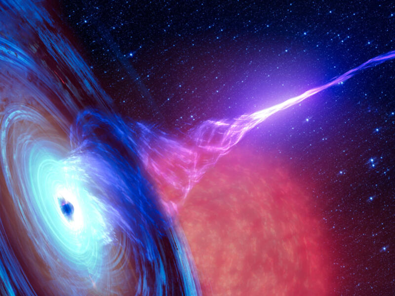 Black hole with nebula over colorful stars and cloud fields in outer space. (Shutterstock/ File Photo)