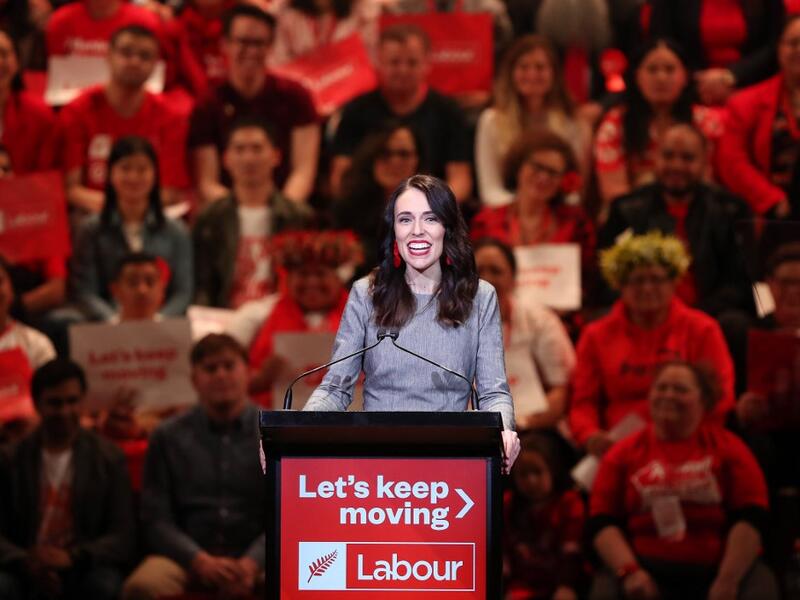 New Zealand's Prime Minister Jacinda Ardern attends the launch of the Labour Party's election campaign in Auckland on August 8, 2020, ahead of the country's general elections scheduled for September 19. MICHAEL BRADLEY / AFP