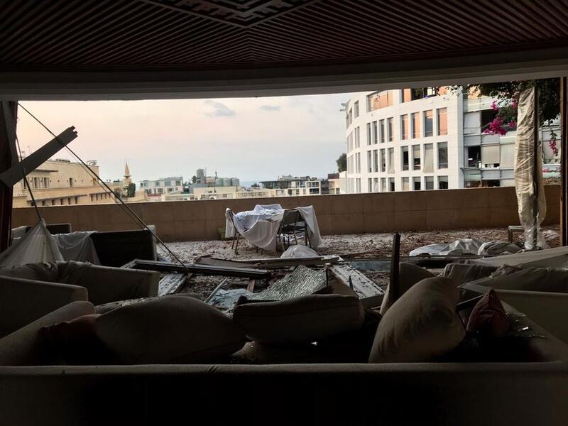 The devastated Hotel Le Grey (www.theartnewspaper.com)