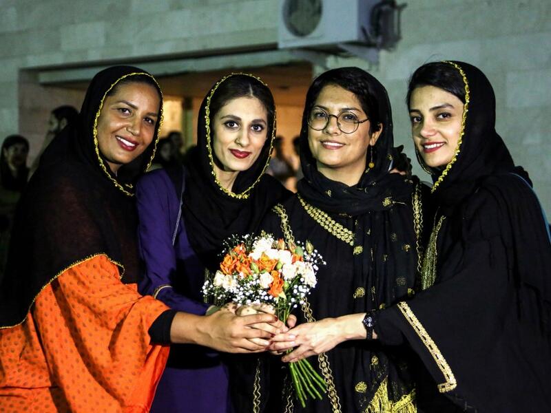 The all-women band "Dingo" -- which in the local dialect refers to the first wobbly steps of infants as they learn to walk -- was formed in late 2016, but their performance in April 2019 was only the second time that they had been able to play to a mixed audience at the festival in Bandar Abbas. ATTA KENARE / AFP