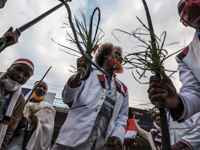 Members of Ethiopia's largest ethnic group gathered under heavy security in Addis Ababa for a scaled-back version of their annual thanksgiving festival against a backdrop of unrest and political division. EDUARDO SOTERAS / AFP