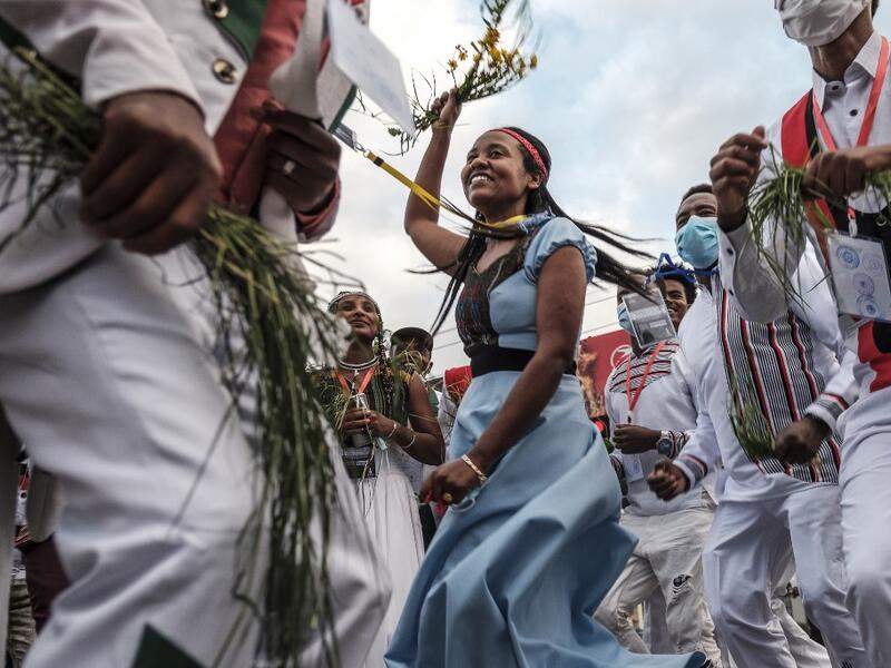Members of Ethiopia's largest ethnic group gathered under heavy security in Addis Ababa for a scaled-back version of their annual thanksgiving festival against a backdrop of unrest and political division. EDUARDO SOTERAS / AFP