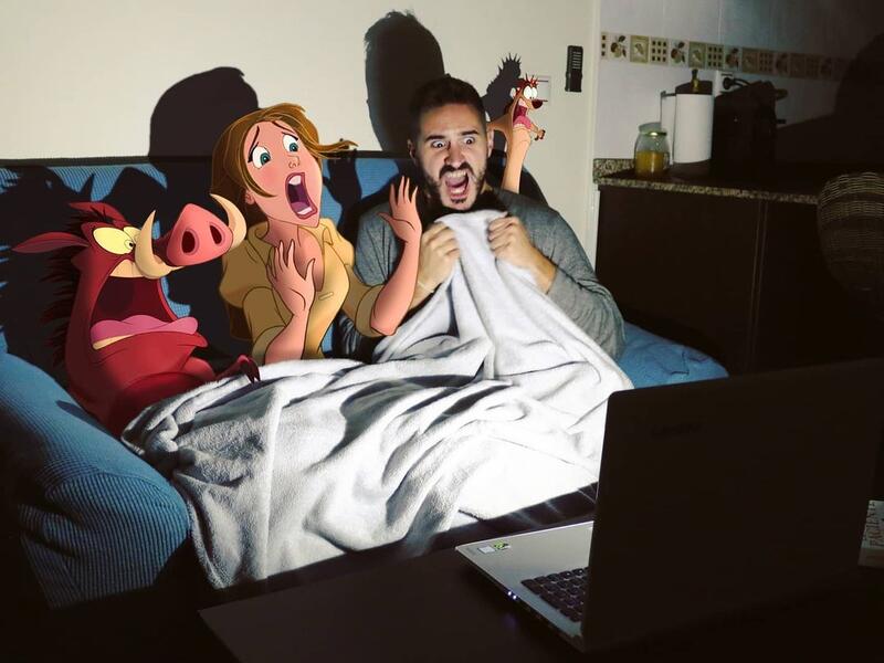 Artist Samuel MB pictures his life with Disney Charachters. (Instagram/ Samuel MB)