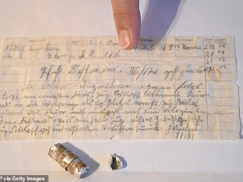 A message sent by military carrier pigeon has been discovered in a French field more than 100 years after it was lost after hikers stumbled across the note's metal container. (AFP)