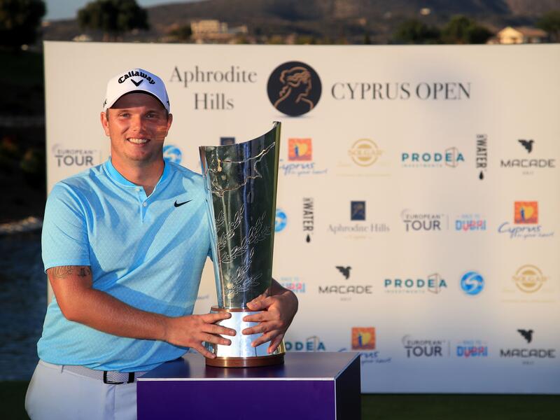 Shinwin celebrates his Aphrodite Hills Cyprus Open Victory