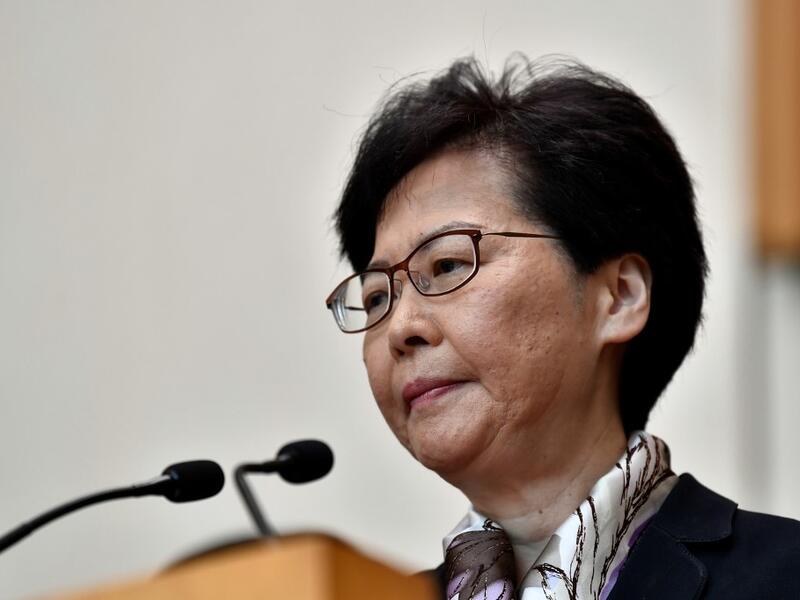 Hong Kong Chief Executive Carrie Lam. (AFP/File)