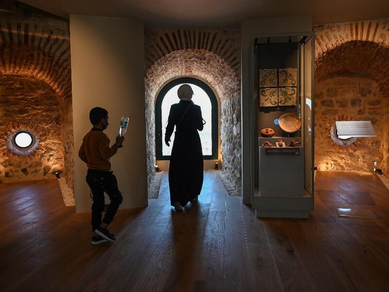 The demolition of one of its walls with a jackhammer as part of a restoration work was narrowly avoided last August after a video leaked on social media, which sparked strong criticism from the largest city's residents. Ozan KOSE / AFP