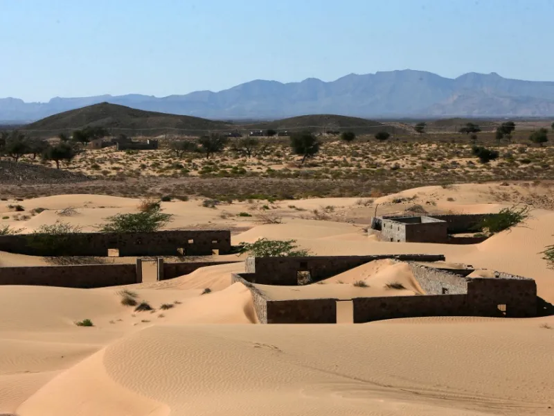 The advance of the desert is not specific to the sultanate of Oman, and experts say climate change is one of the factors propelling the phenomenon in different parts of the world.  MOHAMMED MAHJOUB / AFP