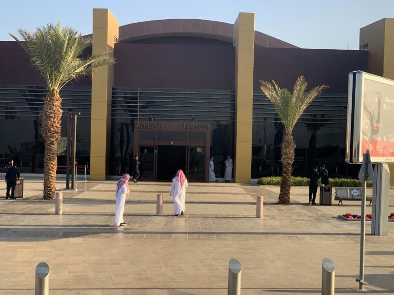 A general view taken on January 5, 2021 shows the airport in the Saudi city of Al-Ula upon the arrival of journalists and delegates to cover the Gulf Cooperation Council (GCC) summit, as the diplomatic row that has split the Gulf since 2017, pitting regional power Saudi Arabia and its allies against gas-rich Qatar, is set to thaw as leaders of the six Gulf nations meet. Fayez Nureldine / AFP