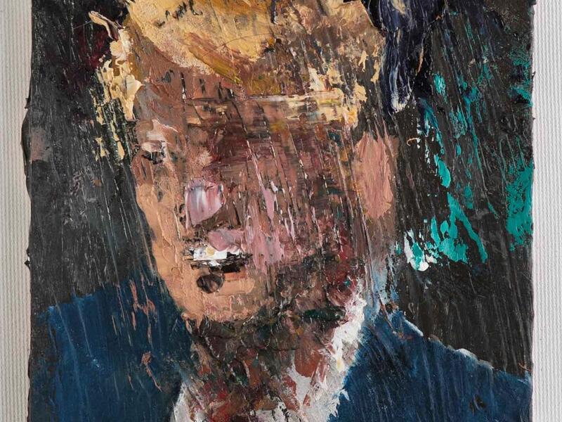 Trump / oil on wood /2017 Part of 70 paintings installation done from 2016-2020 (Instagram)