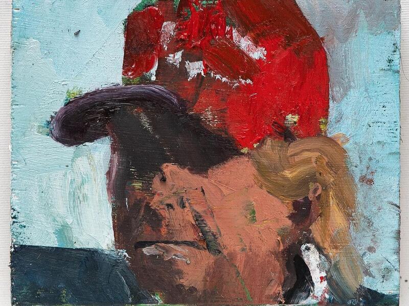 Trump / oil on wood /2018/ Part of 100 paintings installation done from 2016-2020. (Instagram)