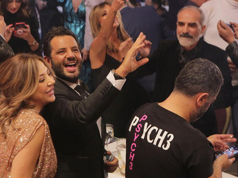 Nishan and Roula Shamieh attended Assi's concert in Beirut