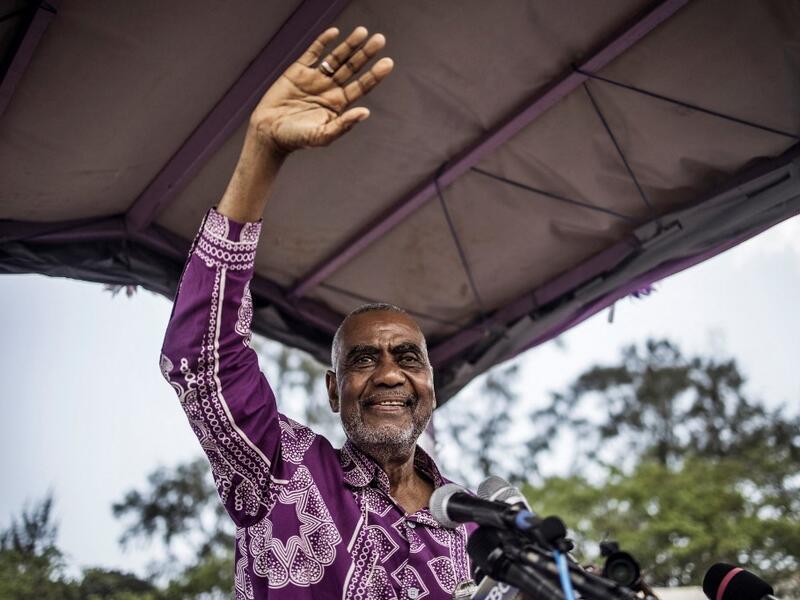 Zanzibar's first vice president Seif Sharif Hamad, who led the island's opposition for three decades, died on February 17, 2021, the president said, after he had been hospitalised for over three weeks with coronavirus. MARCO LONGARI / AFP