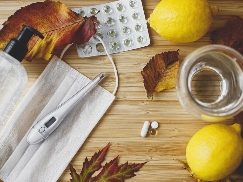 Vitamin D, vitamin C and zinc pills. (Shutterstock)