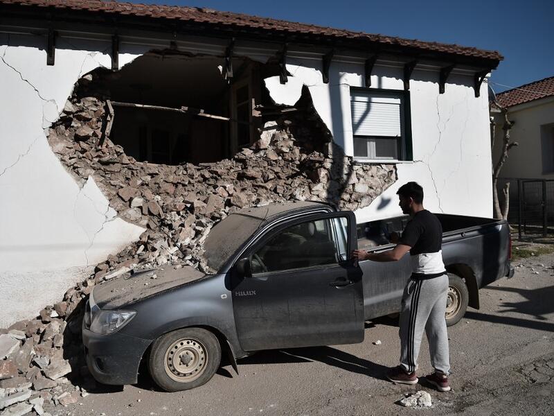 A strong 6.3-magnitude earthquake hits Greece