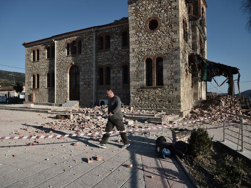 A strong 6.3-magnitude earthquake hits Greece